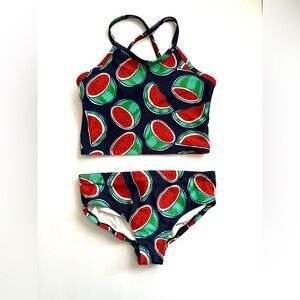 Hanna Andersson Watermelon Two-Piece Swimsuit Size 6-7